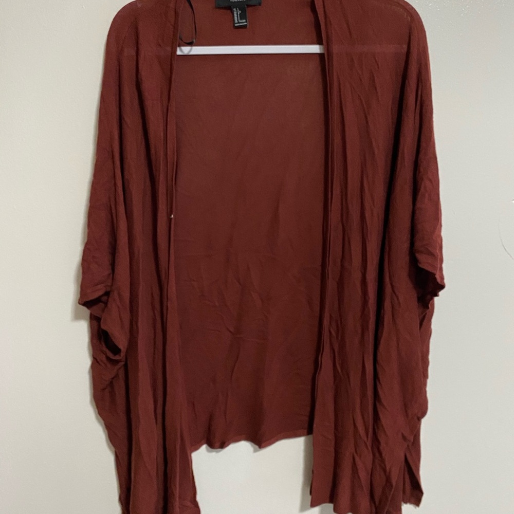 Burgundy cardigan